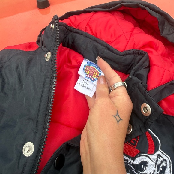 Vintage Georgia Bulldogs Puffer Jacket Sz 18M - Picture 2 of 2